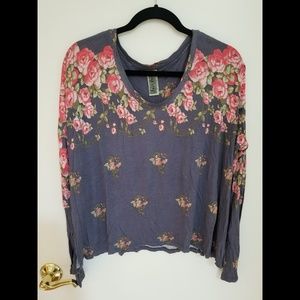 Floral Long Sleeve Free People Top